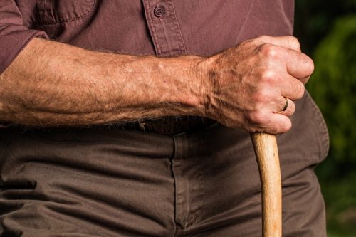 Using a cane can prevent falls.